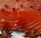 Preview: Salmon marinated with brown sugar, pink berries and star anise