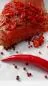 Preview: Salmon marinated with pink berries and chilli (slightly spicy)