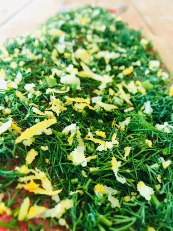 Salmon marinated with dill and lemon 300g