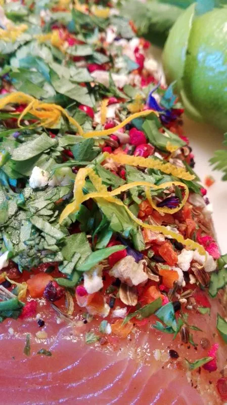 Marinated Salmon (Graved) Aphrodite Style