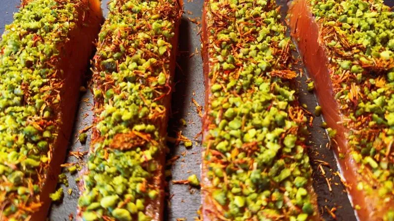 Dubai Graved Salmon, Dubai Pickled Salmon, Dubai Chocolate