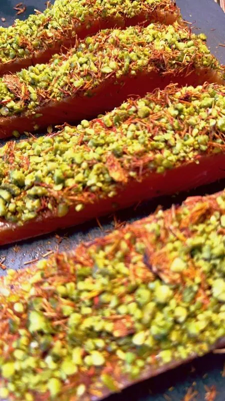 Dubai Graved Salmon, Dubai Pickled Salmon, Dubai Chocolate