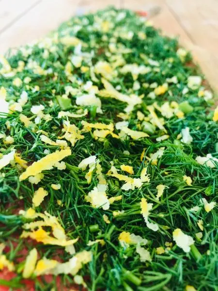 Salmon marinated with dill and lemon 300g