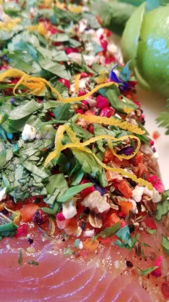 Marinated Salmon (Graved) Aphrodite Style